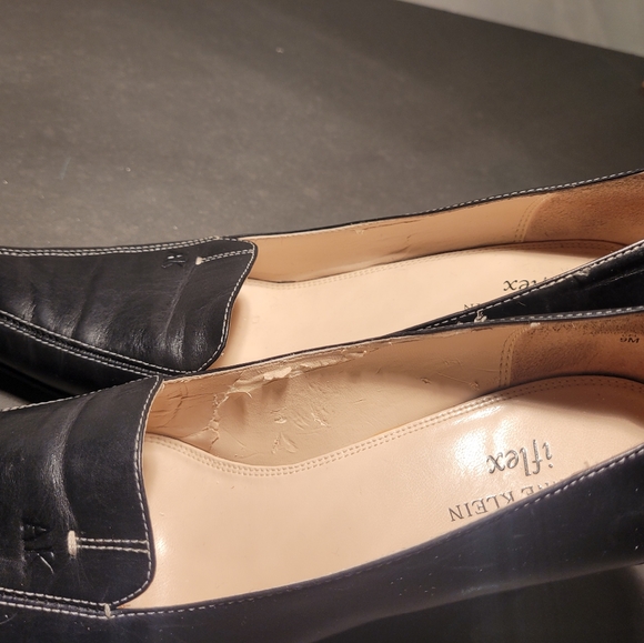 Anne Klein black leather heels size 9m - Picture 9 of 12